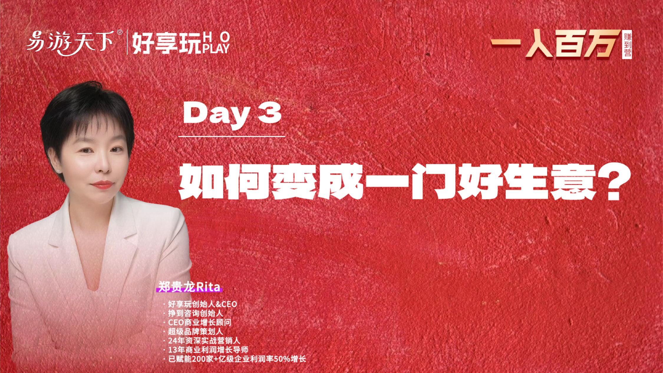 Day3-如何变成一门好生意？